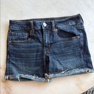 American Eagle dark Denim Cutoff Shorts